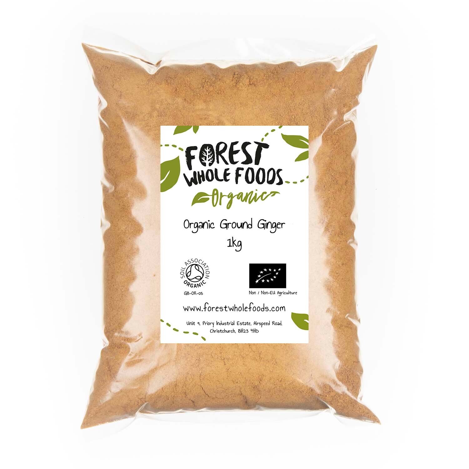 Organic Ground Ginger (Ginger Powder) 1kg - Forest Whole Foods
