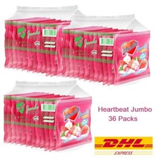 36 Bags Heartbeat Jumbo Candy Strawberry and Lychee Flavour 8 Tablets/Bag