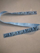 Grosgrain Ribbon Black and Blue Tiger stripe 276767