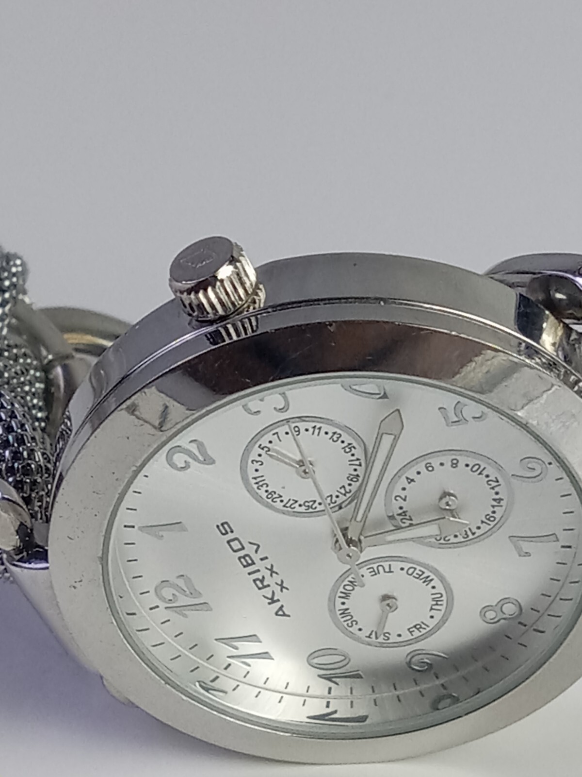 Akribos GMT Multi-Function Silver-Tone Ladies Wat… - image 10