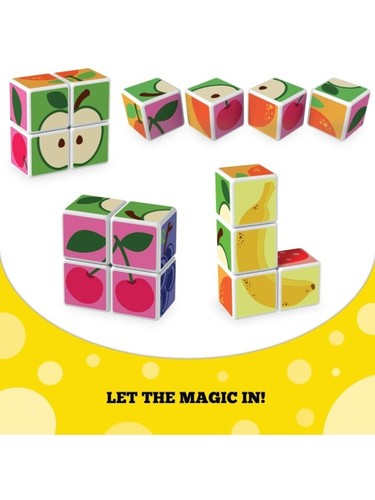 Geomag Magicube Fruit Magnetic Baby Toddler Toy Magnetic Cubes ages 1-1/2+ NEW - Picture 5 of 6