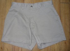GIRL SCOUTS OF AMERICA UNIFORM SHORTS--SZ 5/6--KHAKI-- WIDE LEGS