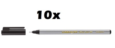 10 x Edding 89 office liner Fineliner Einwegliner Filzstift 0,3 mm schwarz