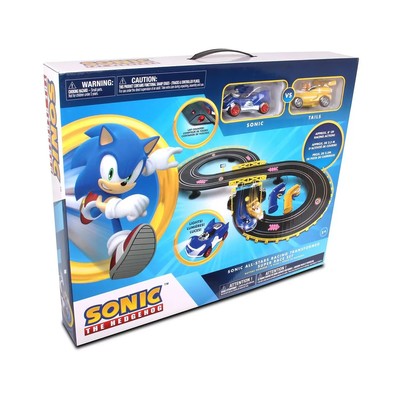 NKOK Sonic & Shadow RC Slot Car Set Race Set Vehicle Counts How Many Laps th