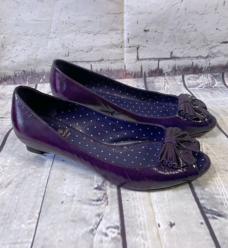Moschino Shoes | Vintage Moschino Purple Peep Toe Shoes UK 5/EU 38 Designer - Picture 3 of 9