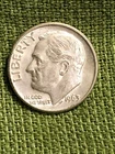 1963 Roosevelt Dime Rare Full Torch Fine Grade