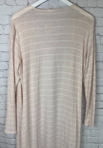 NWT INTIMATELY FREE PEOPLE Pink White Open Duster Cardigan Sweater Medium $68.00 - Picture 8 of 8