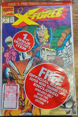 X-FORCE VOL 1 #1 CVR A STILL IN BAG W/ UNKNOWN SIGNATURE UNAUTHENTICATED (1991)