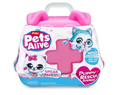 Pets Alive Puppy Rescue Surprise by ZURU with Speak and Repeat (Surprise Reveal)