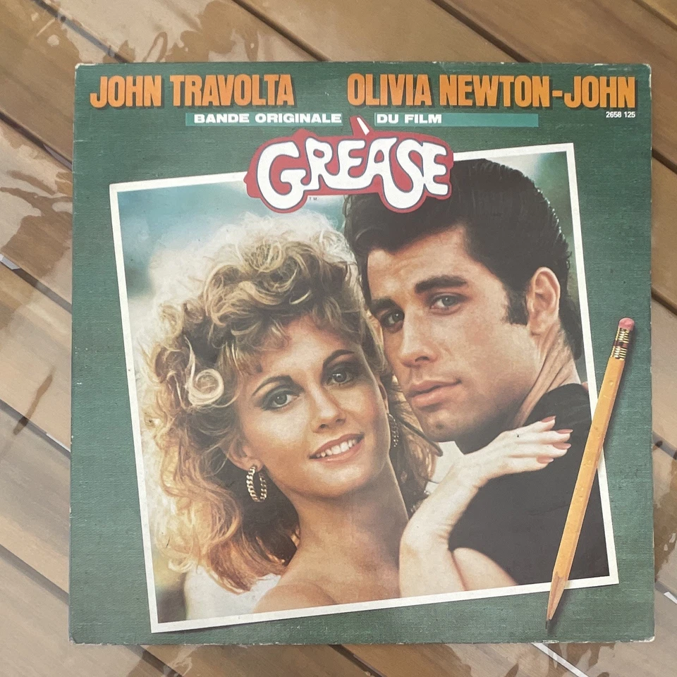 John Travolta & Olivia Newton-John – Grease B.O. LP 30 cm 33 tours - Photo 1/3