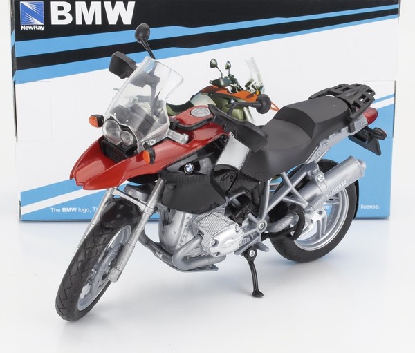 Newray 1/12 Motorrad Bmw R1200GS 2006 Rot Modellbau Statisches Modell Diecast-image