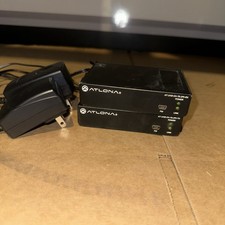 Atlona AT-UHD-EX-70-2PS 4K HDMI Extender TX RX Kit Tested Working w/ Power