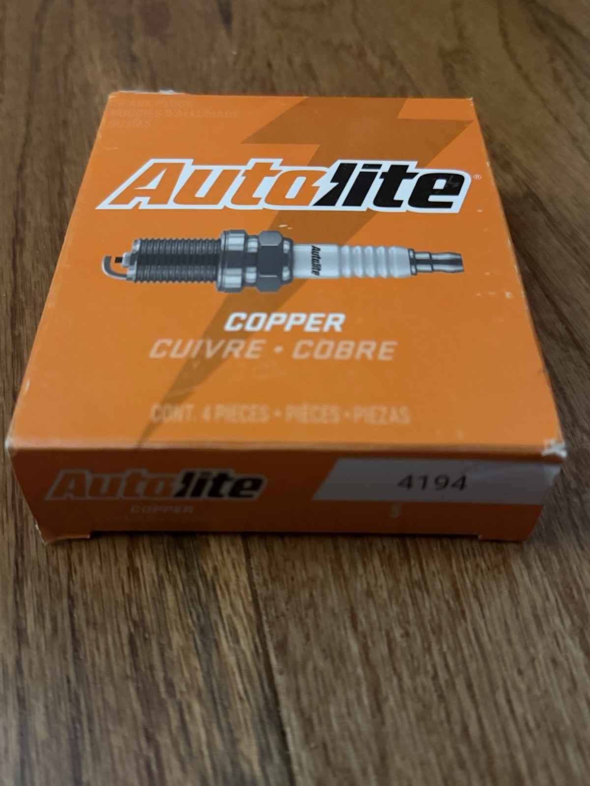 4 New Autolite Spark Plugs 4194