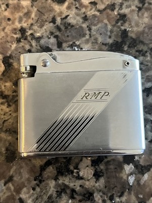 Vintage Ronson Adonis Lighter Stainless Steel Pocket Lighter