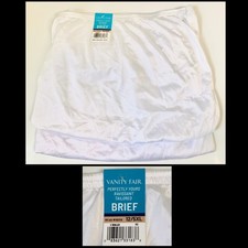 2 Pr Vanity Fair Perfectly Yours Ravissant Tailored Nylon Briefs Sz 12 /5XL NWT