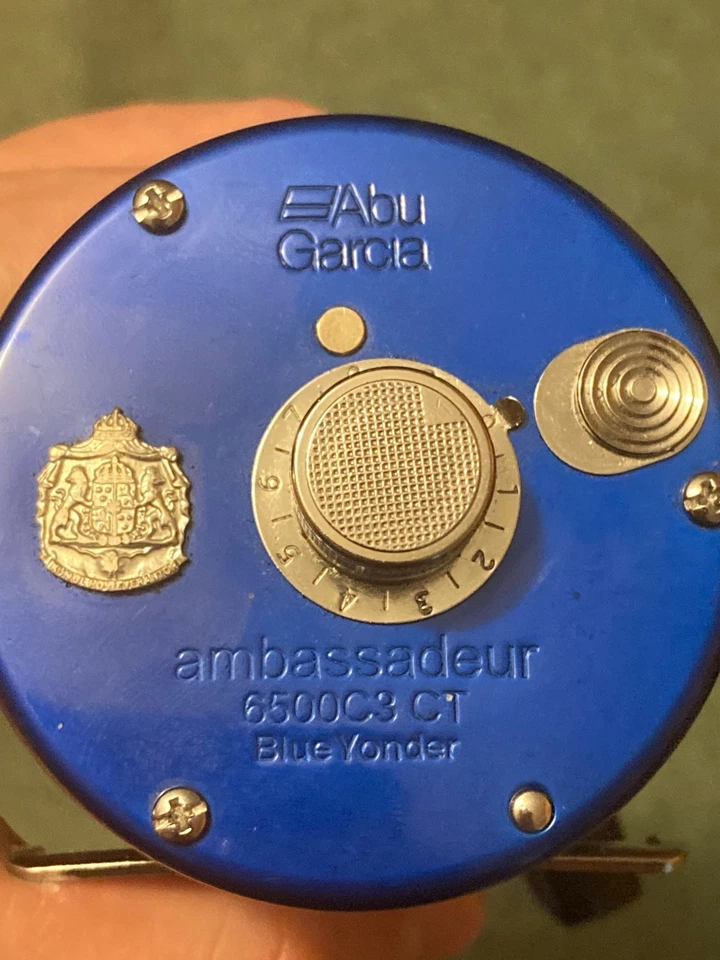 Abu Garcia Ambassadeur 6500 C3 CT 蓝色那边抛饵渔线轮 — 第 2/4 张图片