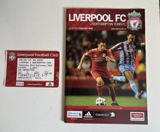 Signed Liverpool Vs Northampton 2010 Programme Paul Konchesky Signed