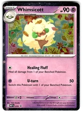 Pokemon 2025 Mega Evolution Black Star Promo Card #019 Whimsicott Cosmo Holo