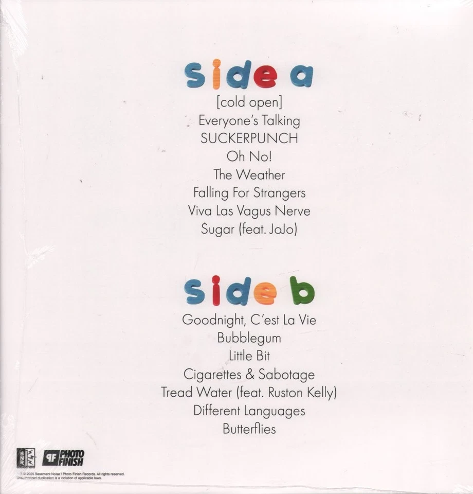 All Time Low Everyone's Talking LP vinyl Europe Photo Finish 2025 White vinyl in - Photo 2/2