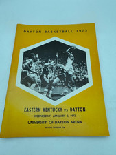 1973 Eastern Kentucky Colonels Dayton Flyers Basketball Program Joe Fisher 1/3