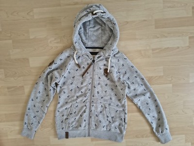 Neue Naketano Kapuzenjacke, Sweatjacke, grau, Größe XL