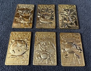 pokemon gold plated cards ebay BK Pokemon Gold Cards