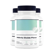 3-Pack Nitric Oxide Flow - Blood Pressure Circulation Support - 180 Capsules
