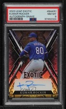 2023 Leaf Exotic Snake Prismatic 3/10 Kumar Rocker #BA-KR1 PSA 8 Auto 8d2