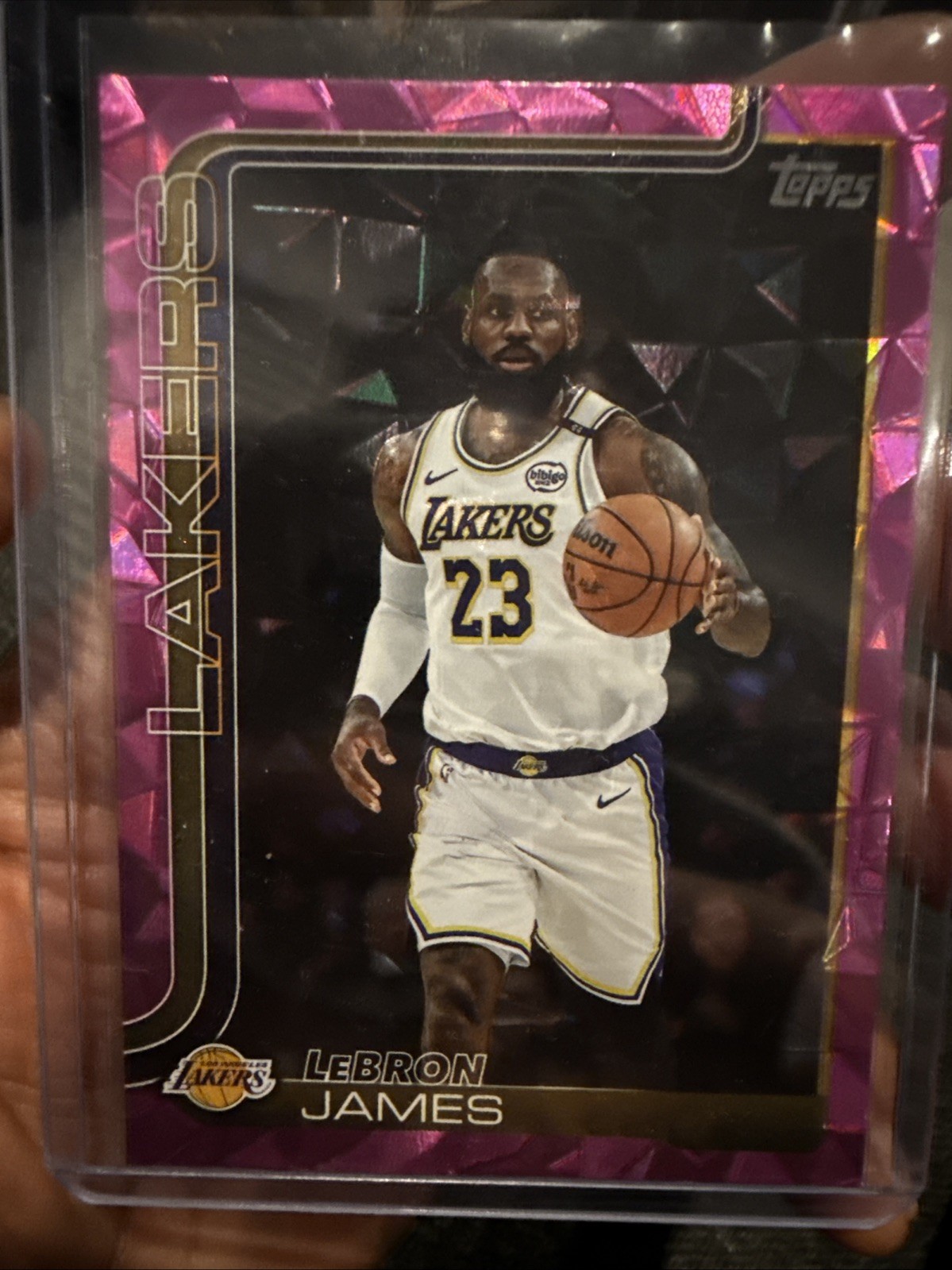 2025-26 Topps Basketball Lebron James #150 Pink Diamante SSP