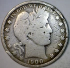 1900o Barber Half SILVER Coin FULL BOLD DATE & MM  PRICED BELOW SILVER MELT   NR