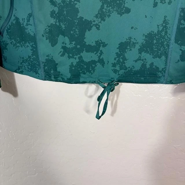 Camisa con capucha Mountain Hardwear para mujer XS verde sol sudadera con capucha dobladillo con cordón Foto 4 de 4