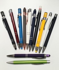 115 Bulk Lot Of Assorted Blank METAL Retractable Pens