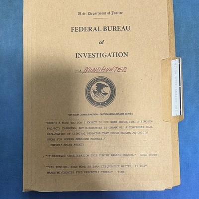 Netflix Mindhunter Season One TV Press Kit (Television)