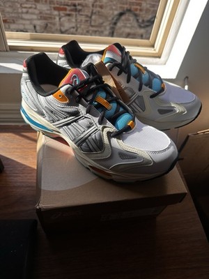 ASICS Multicolor Colorblock Athletic Sneakers Lace Up Breathable