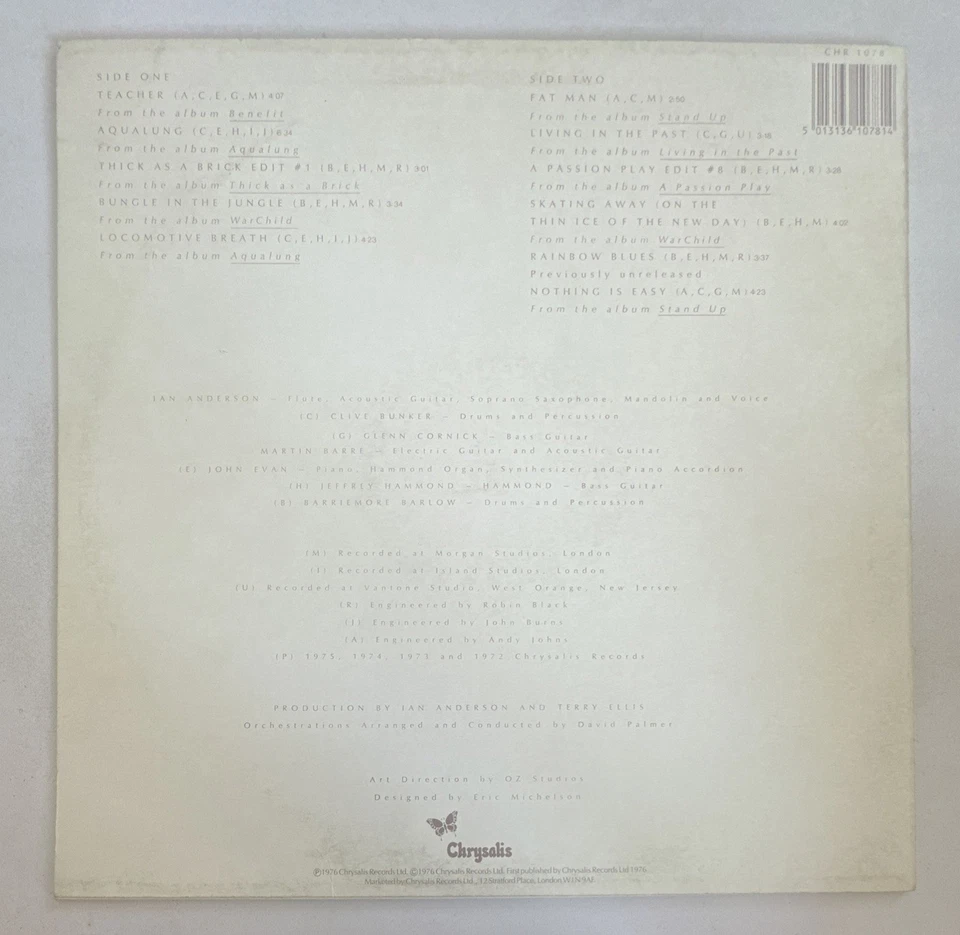 Jethro Tull - M.U. - The Best Of Jethro Tull Vinyl LP - Chrysalis CHR 1078 EX - Image 3 of 4