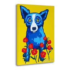 George Rodrigue Blue Dog“Sweetheart Memories”Canvas Print Wall Decor Art