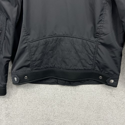 Diesel Jacket Mens Small Black Biker Bomber Motorcycle Full Zip Teflon - Picture 12 of 15