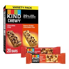 Chewy Granola Bars, Variety Pack, Chocolate Chip and Peanut Butter Chocolate ...