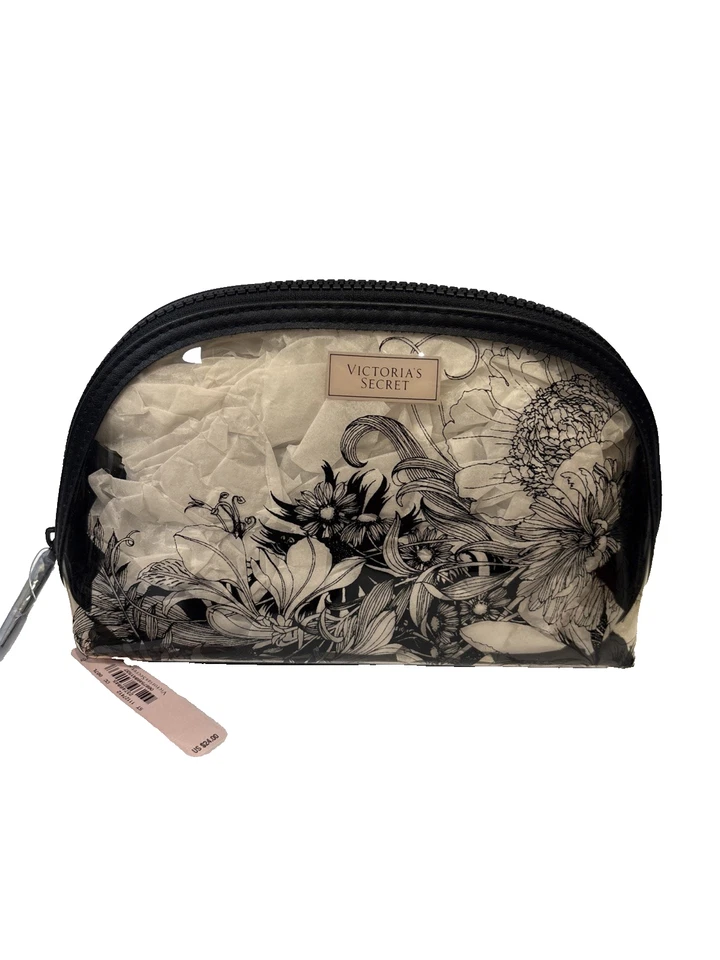 Victoria's Secret Bolso de Belleza Estampado Botánico Estuche de Maquillaje Cosmético ORGANIZADOR Foto 2 de 4
