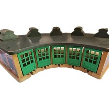 Thomas Friends Wooden Railway Tidmouth Shed Roundhouse 5-way Doors Vintage '98