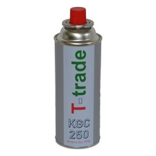 Bomboletta gas butano T-trade attacco baionetta valvola a pressione 250 g.