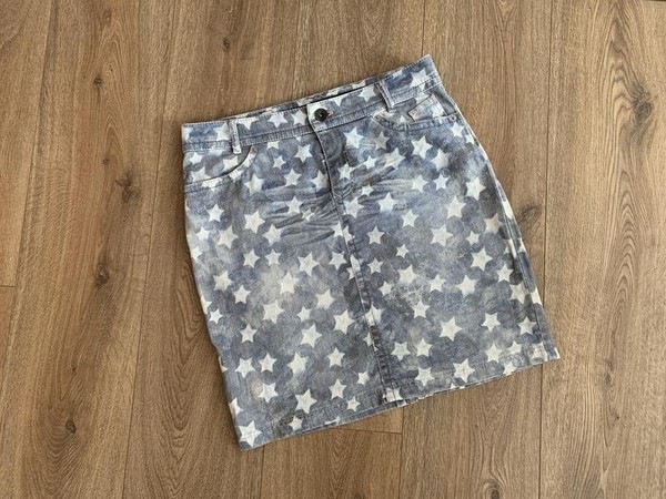 Women Marc Cain Skirt Grey Cotton 38 / M / 46 #MQHX