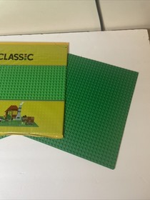 3 LEGO CLASSIC Green Baseplate (10700), new in sealed package + Two Used 10 X 10