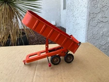 Vintage 1950's SSS Tin Toy Semi Dump Body 5 1/2" Long WORKS! Made in Japan