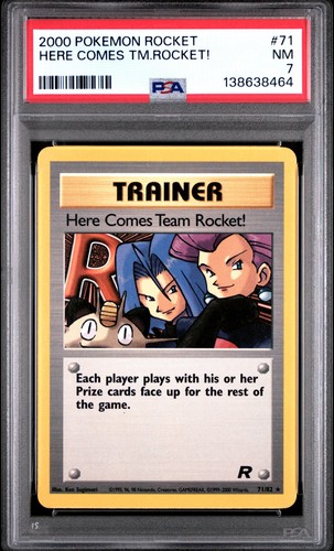 Here Comes Team Rocket! (Unlimited) graded PSA 7 for sale on eBay