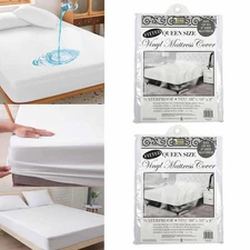2 Premium Queen Size Mattress Soft Protect Waterproof Fitted Bed Cover Anti Dust