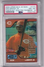 2002 Upper Deck 40 Man Electric Rainbow /40 Ken Griffey Jr PSA 8 pop 1