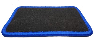 Velour Automatten für Ford Mustang MACH-E 2020-..., Anthrazit x14 Rand