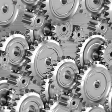 Aluminum Gears 25 - 18"x46" Hydrographic Film Hydro Dipping