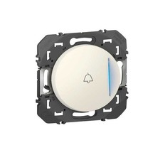 Poussoir simple avec voyant lumineux et marquage sonnette DOOXIE